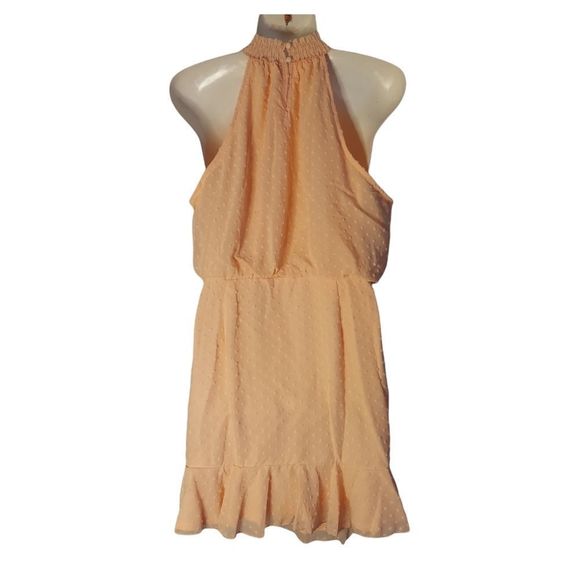 Halter Ruffled Mini Dress - Picture 4 of 13